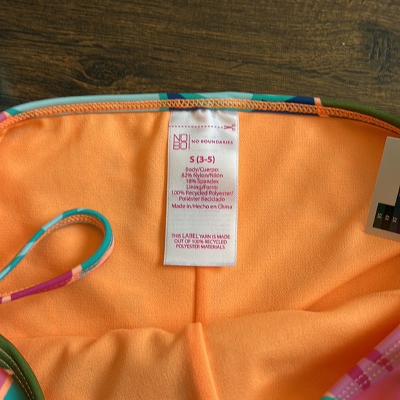 NOBO Two Pieces Aloha Print Bathing Suit size Junior S (3-5) - Picture 11 of 12